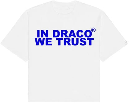 Designer Men'S T Shirts in Draco We Trust Letter Print Summer T-Shirt High Quality Harajuku Casual Fashion Short Sleeve Couple Oversized Streetwear