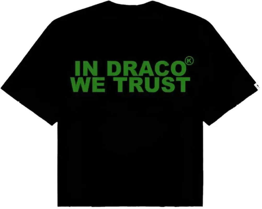 Designer Men'S T Shirts in Draco We Trust Letter Print Summer T-Shirt High Quality Harajuku Casual Fashion Short Sleeve Couple Oversized Streetwear