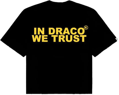 Designer Men'S T Shirts in Draco We Trust Letter Print Summer T-Shirt High Quality Harajuku Casual Fashion Short Sleeve Couple Oversized Streetwear
